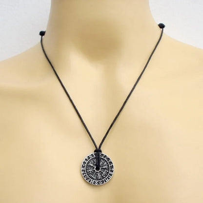 Norse Vikings Odin's Runes Pendant Necklace