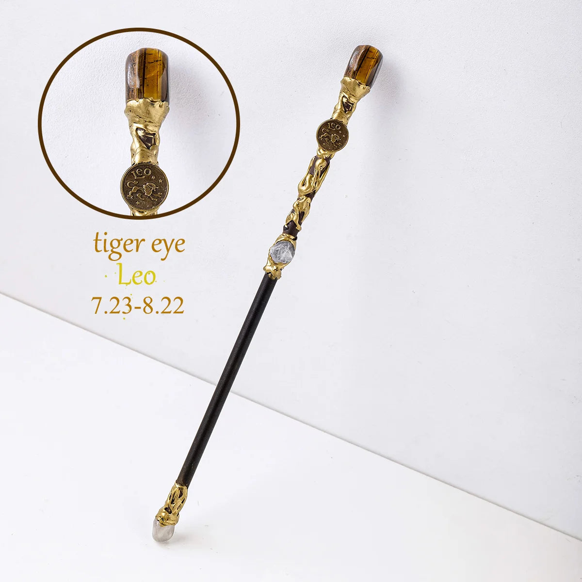 12 Constellation Crystal Stone Wand – Zodiac Magic Scepter