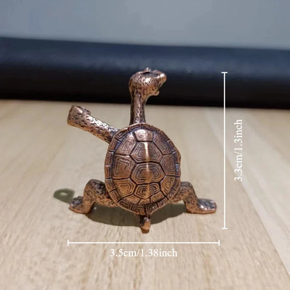 Antique Turtle Incense Holder – Bronze Miniature Sandalwood Stick Burner