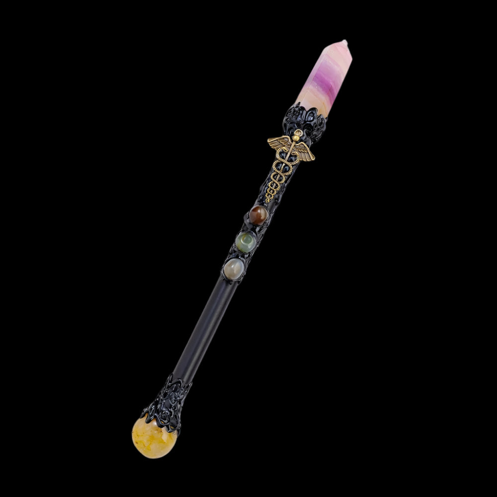 Chakra Crystal Scepter - Natural Stone Magic Wand